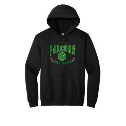 Huguenot Volleyball - Adult Pullover Hood Sweatshirt