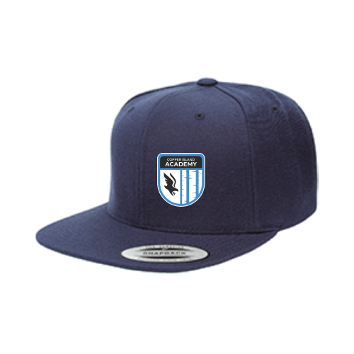 Load image into Gallery viewer, Copper Island Academy - Premium Flat Bill Snapback
