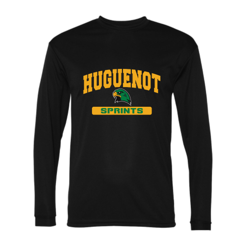 Huguenot Track and Field Sprints - Adult LS Performance Tee