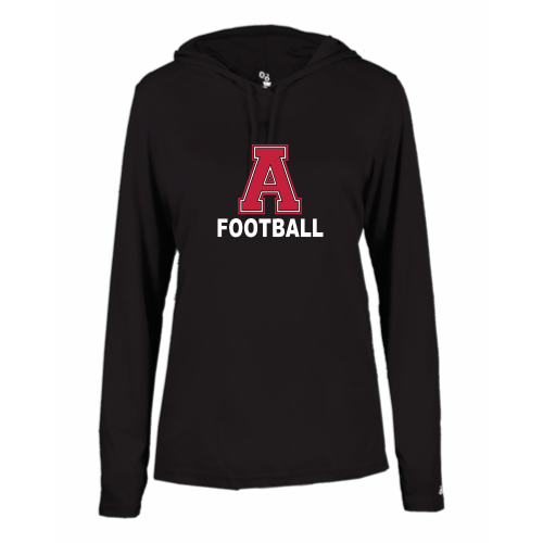 Load image into Gallery viewer, Arcadia High School - Ladies LS Performance Tee with Hood
