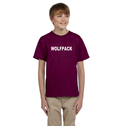 Load image into Gallery viewer, Lincoln Wolfpack - Youth Short Sleeve Cotton Tee
