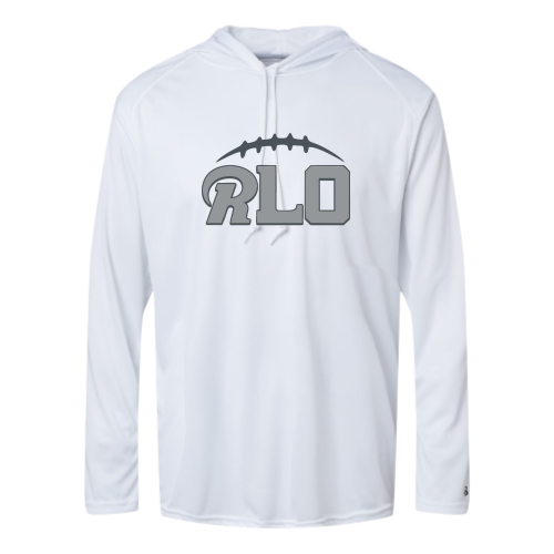 RLO Football -  Adult LS Performance Tee with Hood