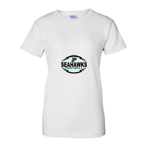 Load image into Gallery viewer, Peninsula Youth Seahawks - Ladies Short Sleeve Cotton Tee
