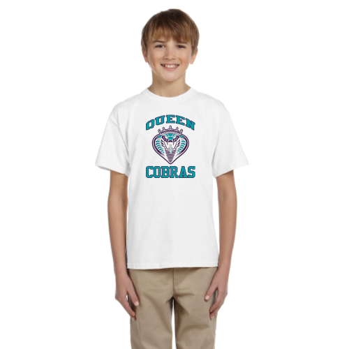 Load image into Gallery viewer, Queen Cobras - Youth Short Sleeve Cotton Tee
