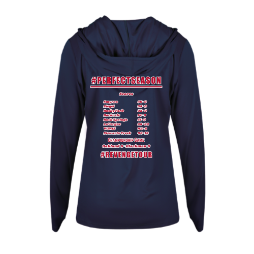 Load image into Gallery viewer, Oakland Middle School - Ladies LS Performance Tee with Hood
