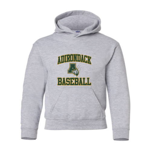 Load image into Gallery viewer, Adirondack Baseball - Youth Pullover Hood Sweatshirt
