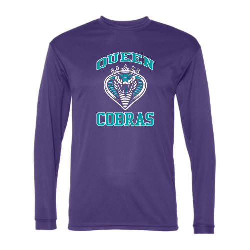 Load image into Gallery viewer, Queen Cobras - Adult LS Performance Tee
