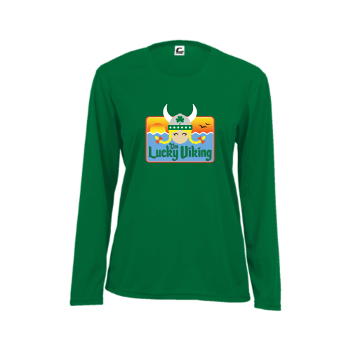 Load image into Gallery viewer, The Lucky Viking -  Ladies LS Performance Tee
