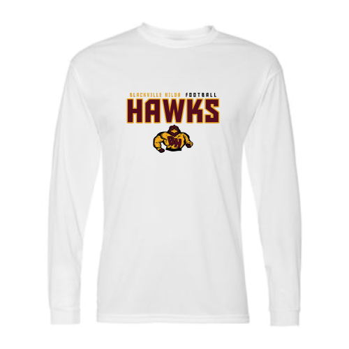 Load image into Gallery viewer, Blackville Hilda Football - Adult LS Performance Tee
