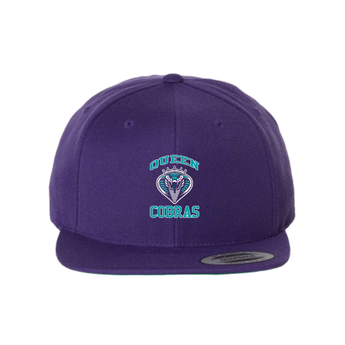 Queen Cobras - Premium Flat Bill Snapback Purple