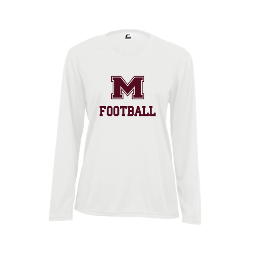 Load image into Gallery viewer, Milford Football - Ladies LS Performance Tee
