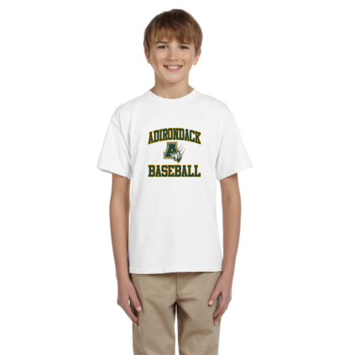 Load image into Gallery viewer, Adirondack Baseball - Youth Short Sleeve Cotton Tee
