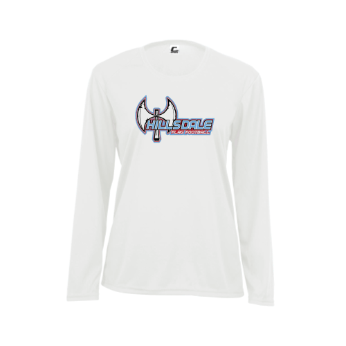 Load image into Gallery viewer, Hillsdale Football - Ladies LS Performance Tee
