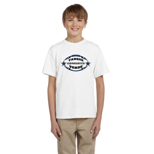 Load image into Gallery viewer, Tanque Verde Cowboys - Youth Short Sleeve Cotton Tee
