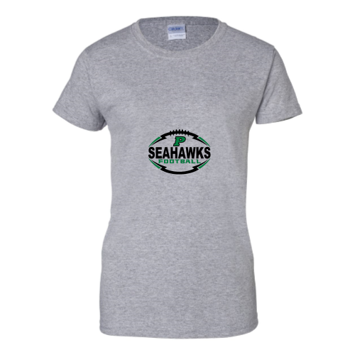 Load image into Gallery viewer, Peninsula Youth Seahawks - Ladies Short Sleeve Cotton Tee
