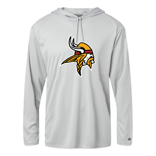 Load image into Gallery viewer, Mills Football - Adult LS Performance Tee with Hood
