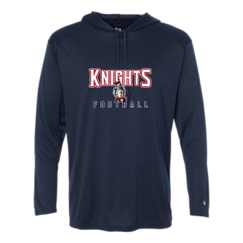 FCS Knights - Adult LS Performance Tee with Hood