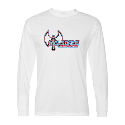 Load image into Gallery viewer, Hillsdale Football - Adult LS Performance Tee
