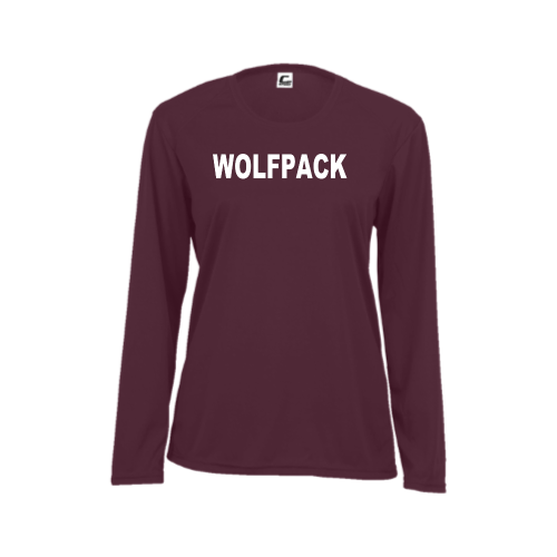 Load image into Gallery viewer, Lincoln Wolfpack - Ladies LS Performance Tee
