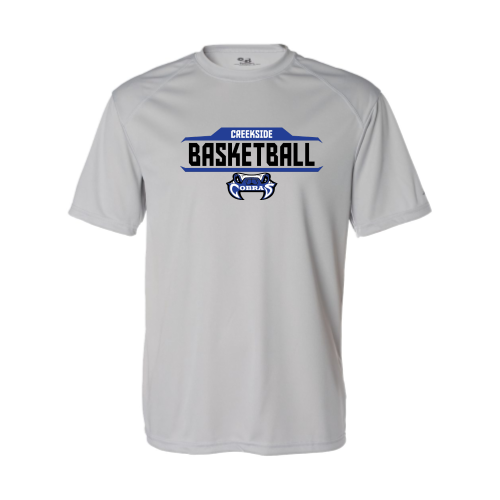 Creekside Cobra Basketball Silver - Adult B-Core SS Performance Tee