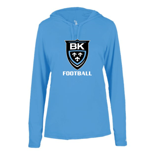 Load image into Gallery viewer, Bishop Kearney HS - Ladies LS Performance Tee with Hood
