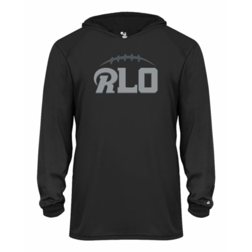 RLO Football -  Youth LS Performance Tee with Hood