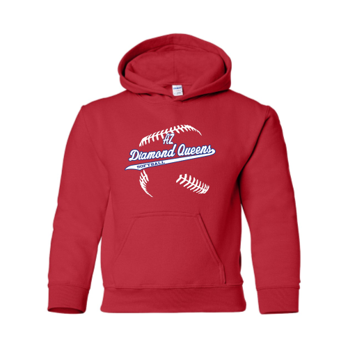 AZ Diamondqueens Softball - Youth Pullover Hood Sweatshirt