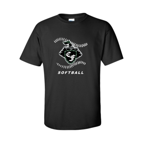 Clear Falls HS - Softball - Adult Short Sleeve Cotton Tee