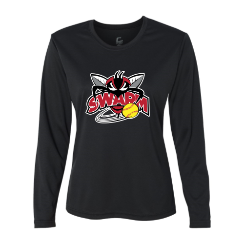 Load image into Gallery viewer, Heyworth Swarm - SoftBall - Youth LS Performance Tee
