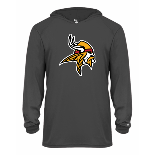 Load image into Gallery viewer, Mills Football - Youth LS Performance Tee with Hood
