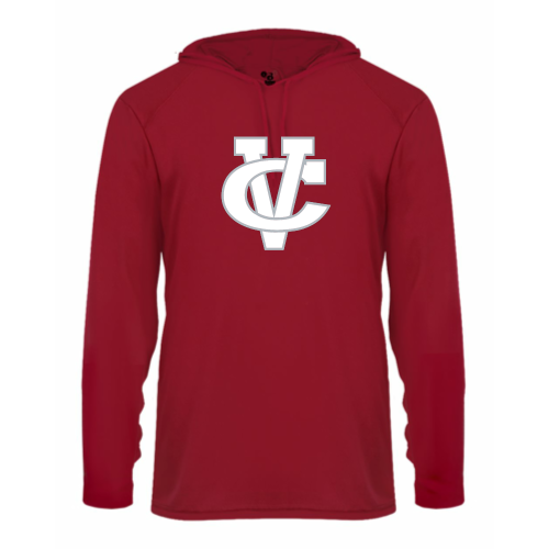 Load image into Gallery viewer, Coosa Valley Academy Baseball - Youth LS Performance Tee with Hood
