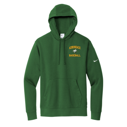 Adirondack Baseball - Nike Club Fleece Sleeve Swoosh Pullover Hoodie