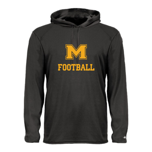 Milford Football - Adult LS Performance Tee with Hood