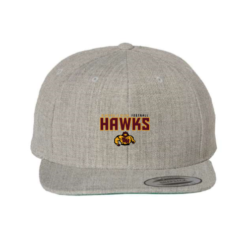 Load image into Gallery viewer, Blackville Hilda Football - Premium Flat Bill Snapback
