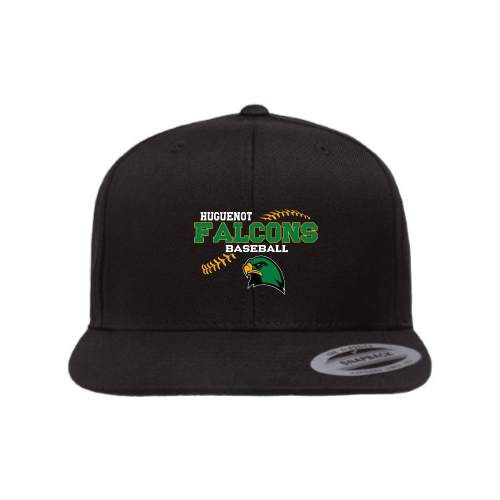 Load image into Gallery viewer, Huguenot Baseball - Premium Flat Bill Snapback
