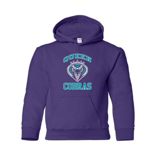 Load image into Gallery viewer, Queen Cobras - Youth Pullover Hood Sweatshirt
