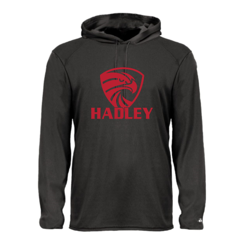 HADLEY - Adult LS Performance Tee with Hood