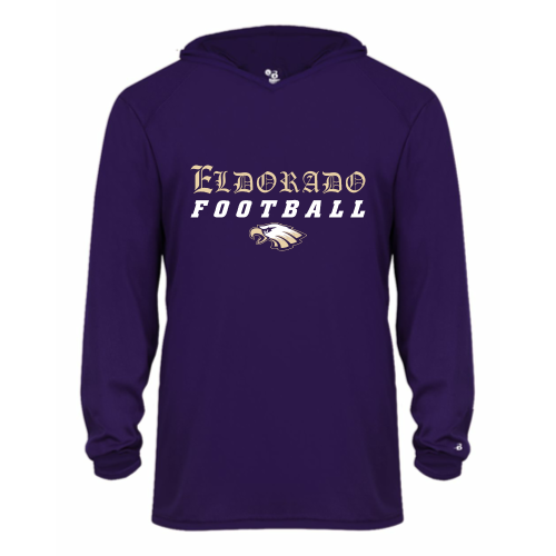 Load image into Gallery viewer, Eldorado - Youth LS Performance Tee with Hood
