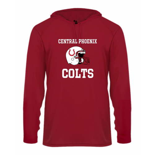 Load image into Gallery viewer, Central Phoenix Colts YFB - Youth LS Performance Tee with Hood
