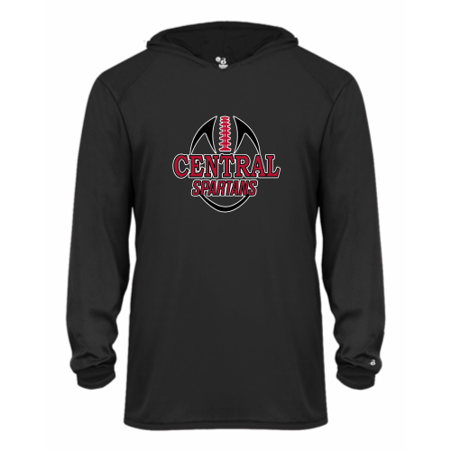 Load image into Gallery viewer, Central Davidson - Youth LS Performance Tee with Hood
