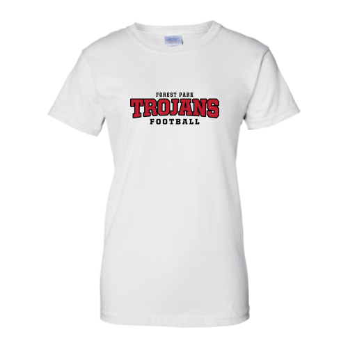 Load image into Gallery viewer, Forest Park Trojans - Ladies Short Sleeve Cotton Tee
