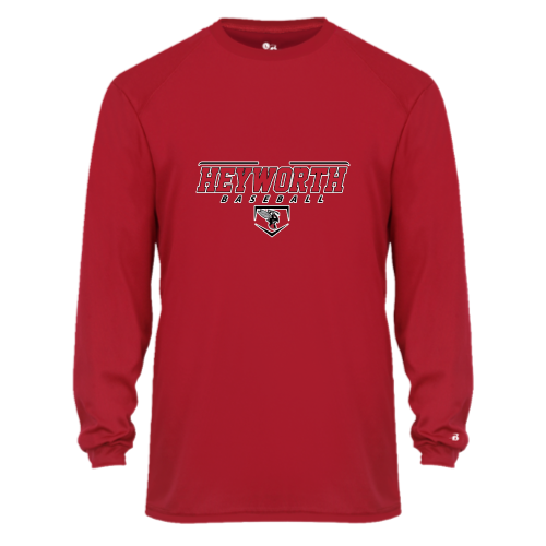 Load image into Gallery viewer, Heyworth Swarm - Baseball - Youth LS Performance Tee
