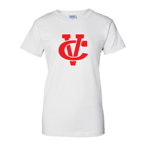 Load image into Gallery viewer, Coosa Valley Academy Baseball - Ladies Short Sleeve Cotton Tee
