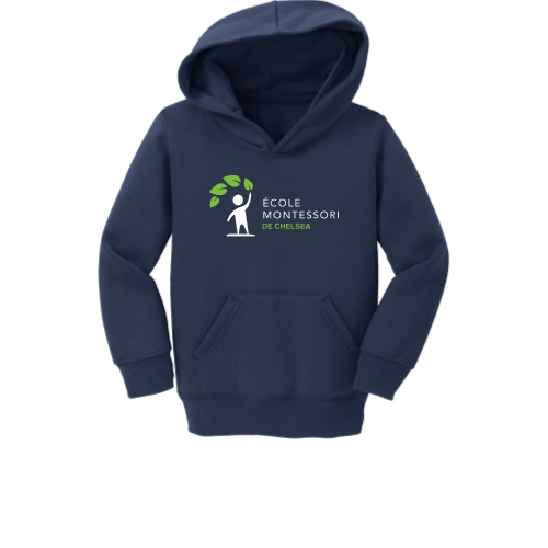 Load image into Gallery viewer, Ecole Montessori - Port &amp; Company Toddler Core Fleece Pullover Hooded Sweatshirt

