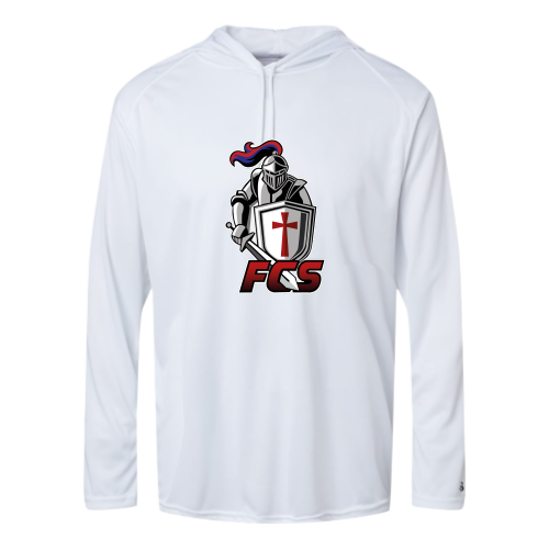 Load image into Gallery viewer, Faith Christian School - Adult LS Performance Tee with Hood
