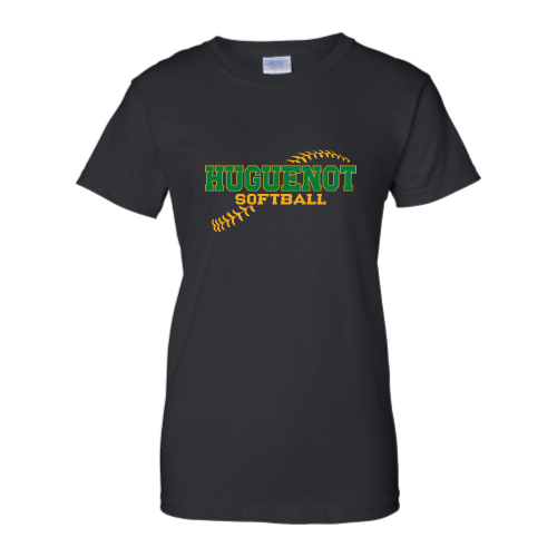 Huguenot Softball - Ladies Short Sleeve Cotton Tee