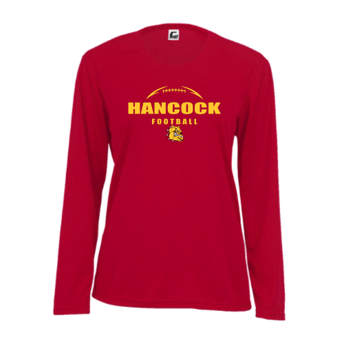 Hancock Football - Ladies LS Performance Tee