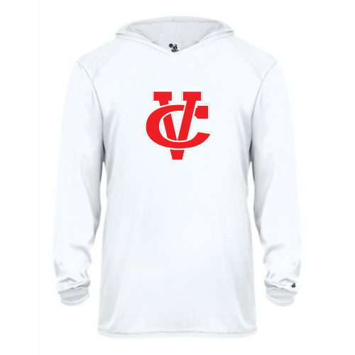 Load image into Gallery viewer, Coosa Valley Academy Baseball - Youth LS Performance Tee with Hood
