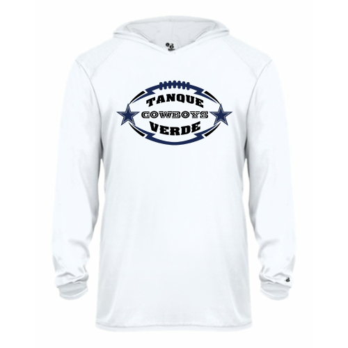 Tanque Verde Cowboys - Youth LS Performance Tee with Hood