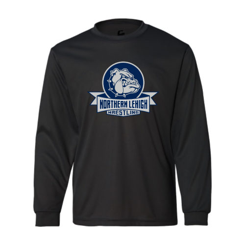 Northern Lehigh Wrestling Bulldog - Ladies LS Performance Tee